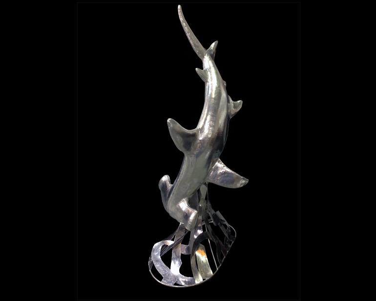 Original Art Deco Nature Sculpture by David Ashenbrener
