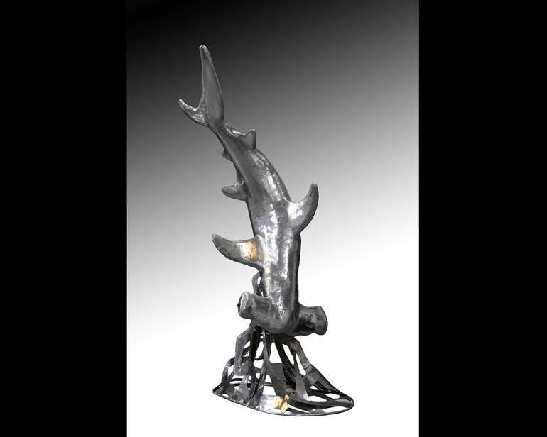 Original Art Deco Nature Sculpture by David Ashenbrener