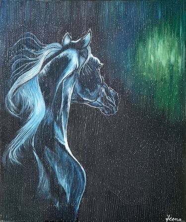 Original Realism Animal Mixed Media by Jeena Niaz