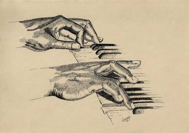 Print of Illustration Music Drawings by Coralie PIMENTA