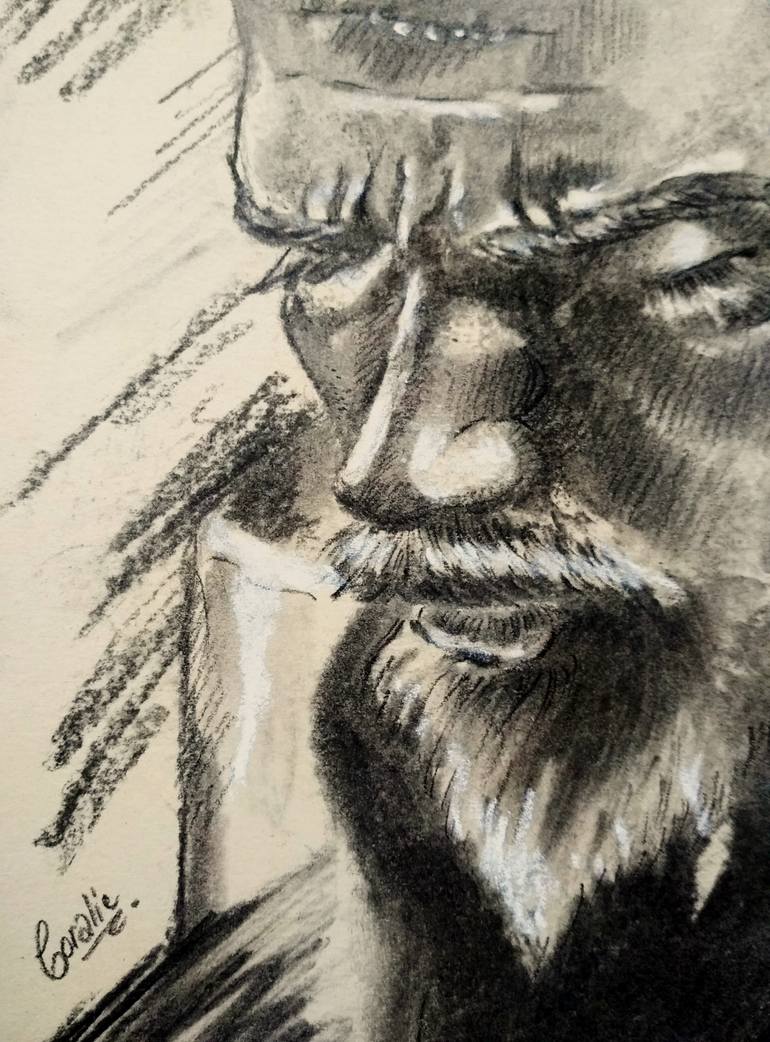 Original Expressionism Pop Culture/Celebrity Drawing by Coralie Pimenta