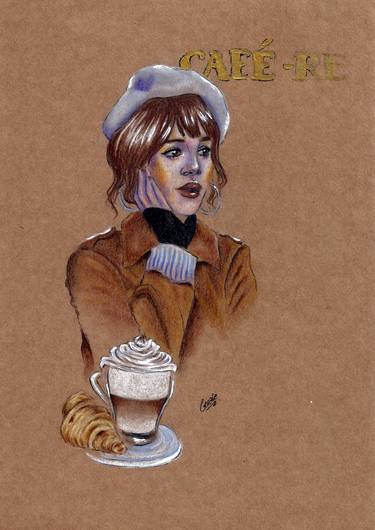 Print of Figurative Food & Drink Drawings by Coralie PIMENTA