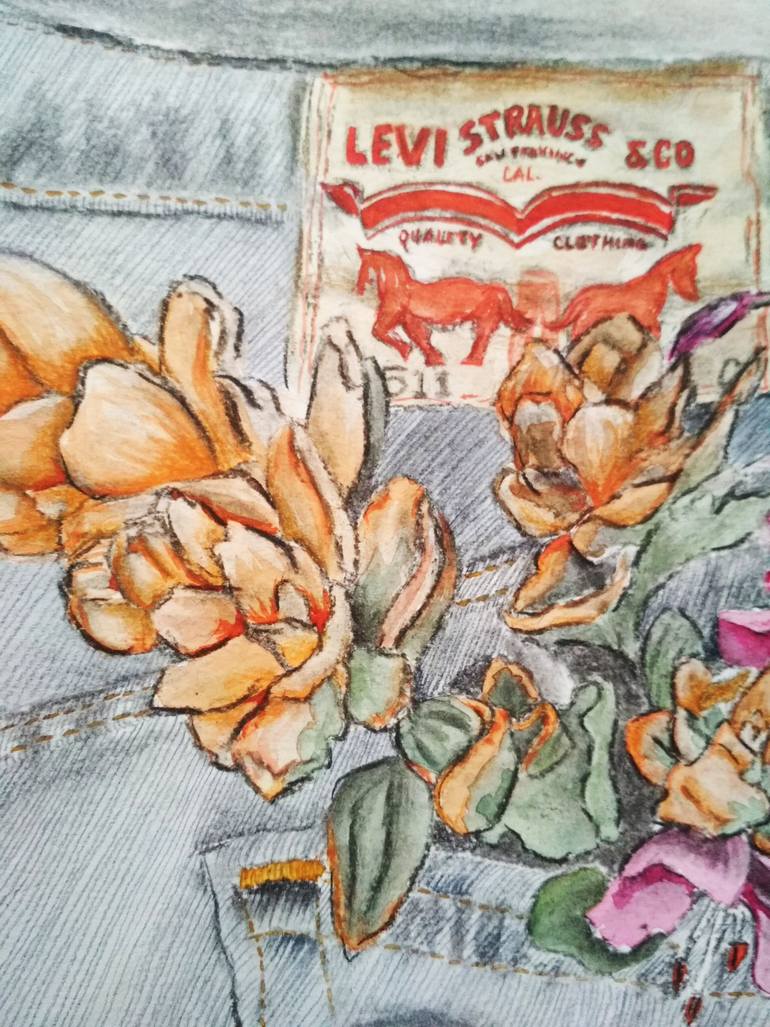 Original Figurative Botanic Painting by Coralie Pimenta