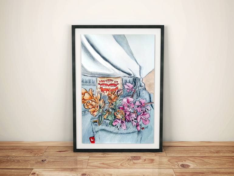 Original Figurative Botanic Painting by Coralie Pimenta