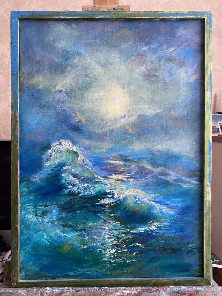 Original Realism Seascape Painting by Nata Charivna