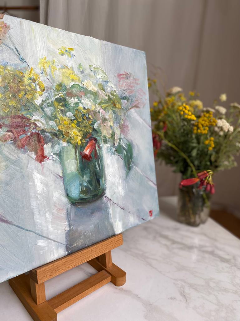 Original Classicism Botanic Painting by Nata Charivna