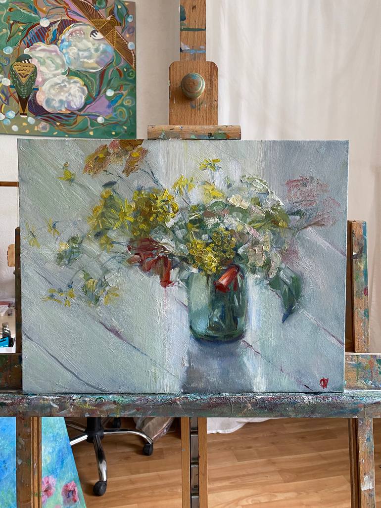 Original Classicism Botanic Painting by Nata Charivna