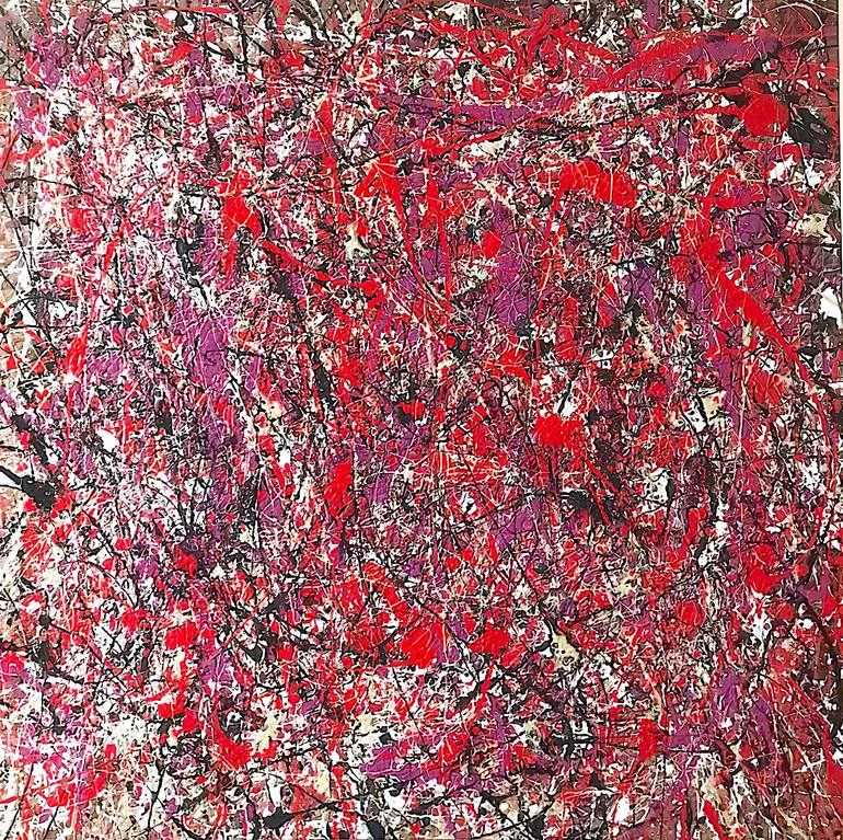 Original Abstract Expressionism Abstract Painting by Lucy Wijnands