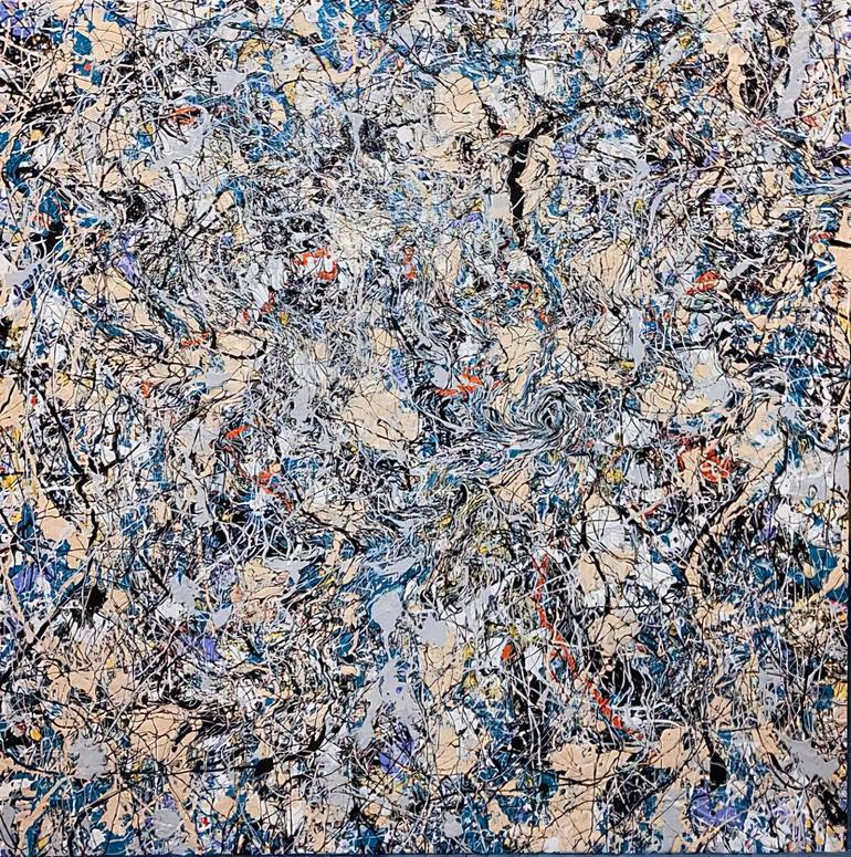 Original Abstract Expressionism Abstract Painting by Lucy Wijnands