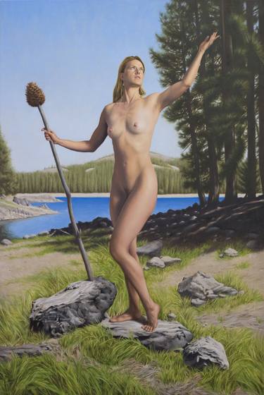 Original Realism Nude Painting by Seidai Tamura