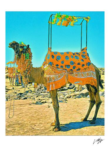 Decorated Camel - Signed Limited Edition. - Limited Edition of 7 thumb