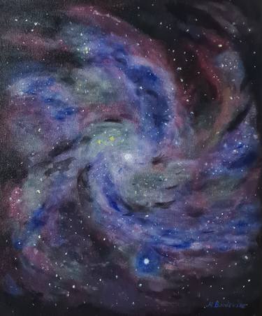 Original Outer Space Paintings by Marina Bordovska