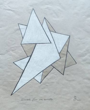 Original Fine Art Abstract Drawings by Susan Brandt