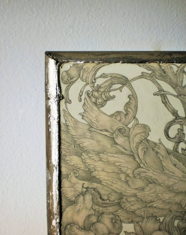 Original Baroque Classical Mythology Mixed Media by Kateryna Yerokhina