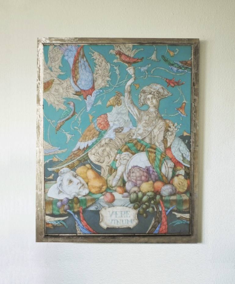 Original Art Deco Culture Painting by Kateryna Yerokhina