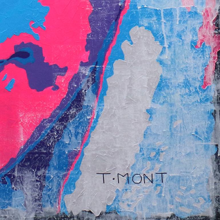 Original Abstract People Painting by Toño Montero