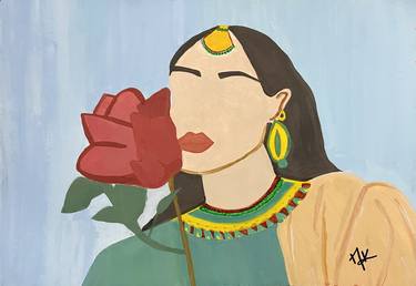 Original Abstract Love Painting by Nisha Kumari
