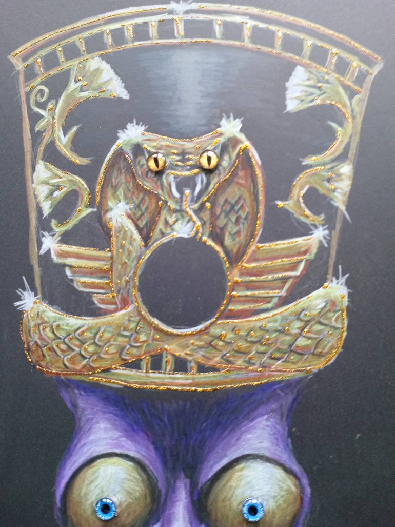 Original Abstract Comics Drawing by Zhead Headz