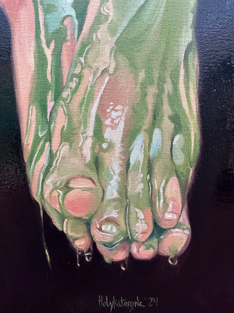 Original Photorealism Body Painting by Holy Kateryna