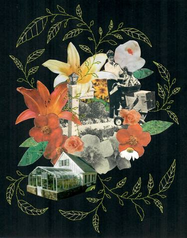 Print of Figurative Botanic Collage by Natalie Bradford