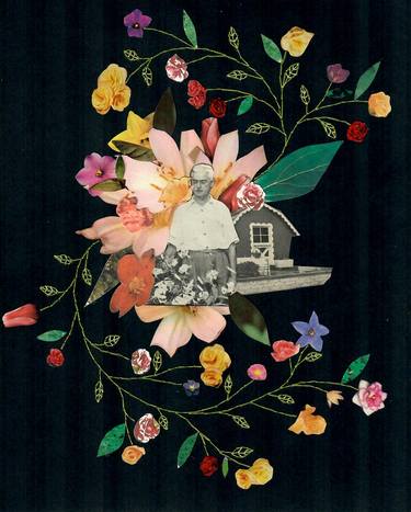 Print of Figurative Botanic Collage by Natalie Bradford