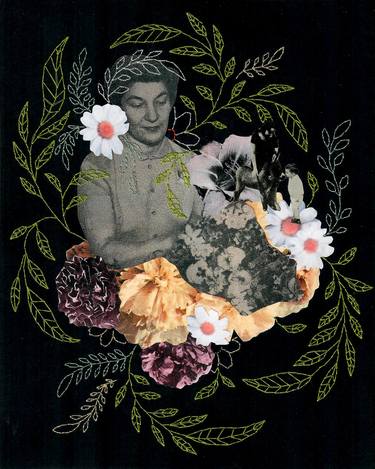 Print of Fine Art Botanic Collage by Natalie Bradford