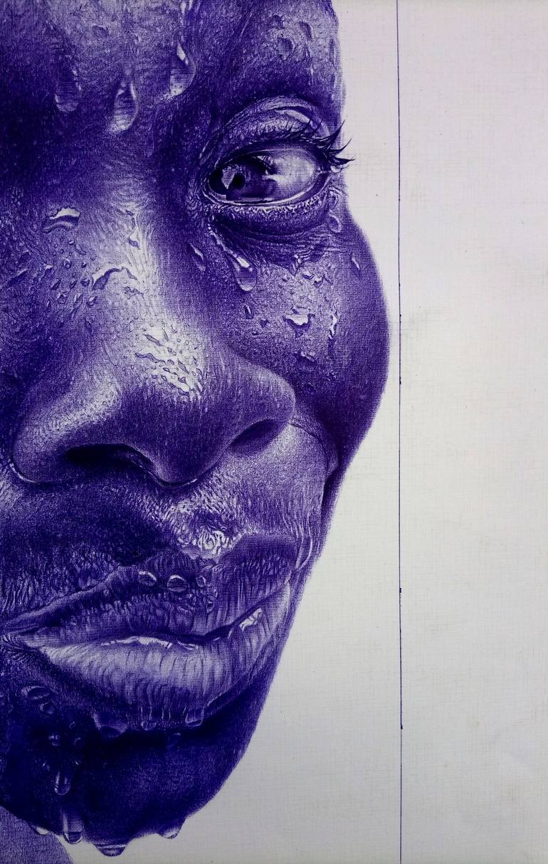 Original Fine Art Portrait Drawing by Ebuka Emmanuel