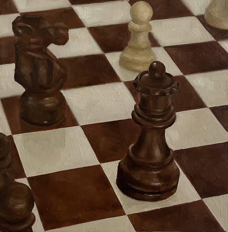 This wooden chess board inspired by 'Queen's Gambit' features