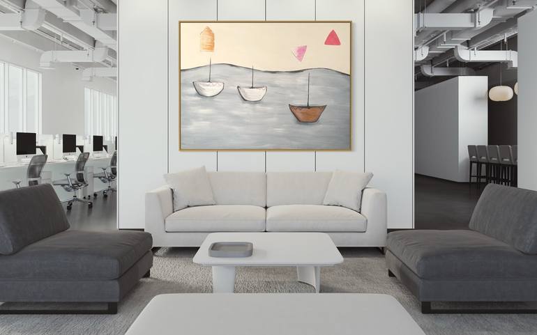 Original Fine Art Abstract Painting by Emma Fima