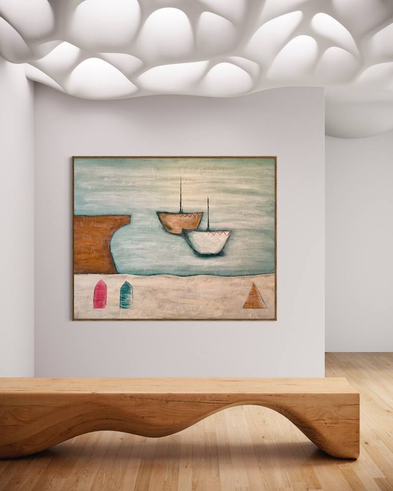 Original Boat Painting by Emma Fima