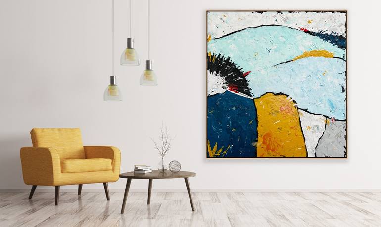 Original Abstract Expressionism Abstract Painting by Emma Fima