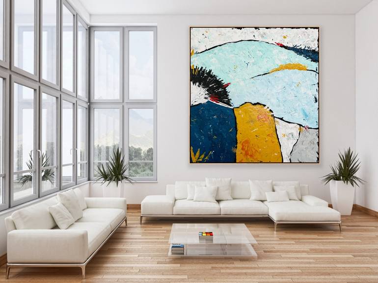 Original Abstract Expressionism Abstract Painting by Emma Fima