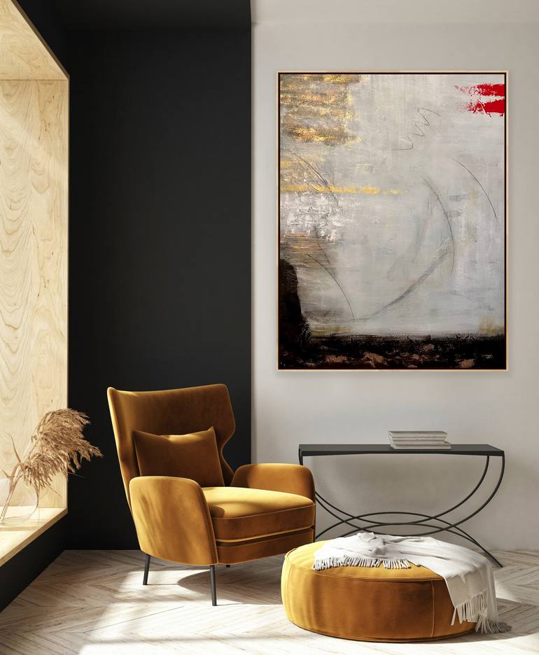 Original Abstract Expressionism Abstract Painting by Emma Fima