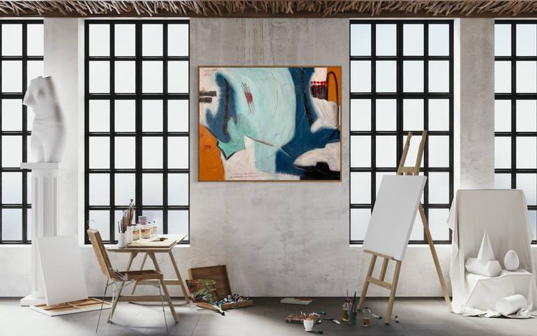 Original Abstract Expressionism Abstract Painting by Emma Fima