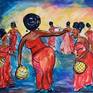 Indigenous Benin women Painting by Chioma Okoli | Saatchi Art