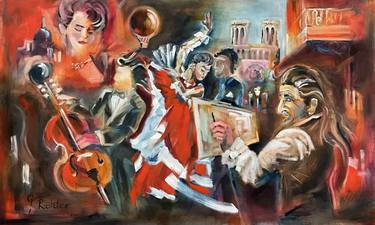 Original Contemporary People Painting by Gabor Richter