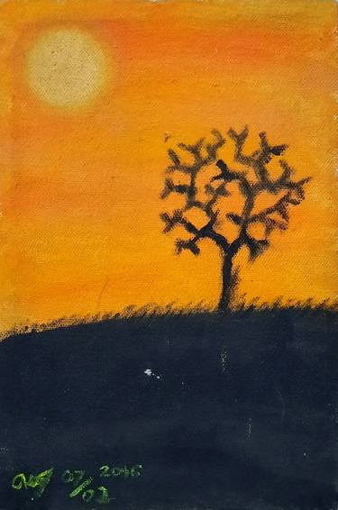 Original Impressionism Tree Paintings by Laksono Aji