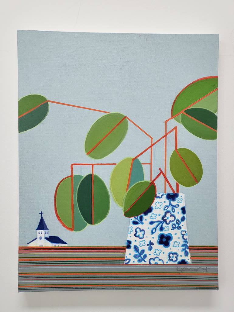 Original Art Deco Abstract Painting by Lynn Yang