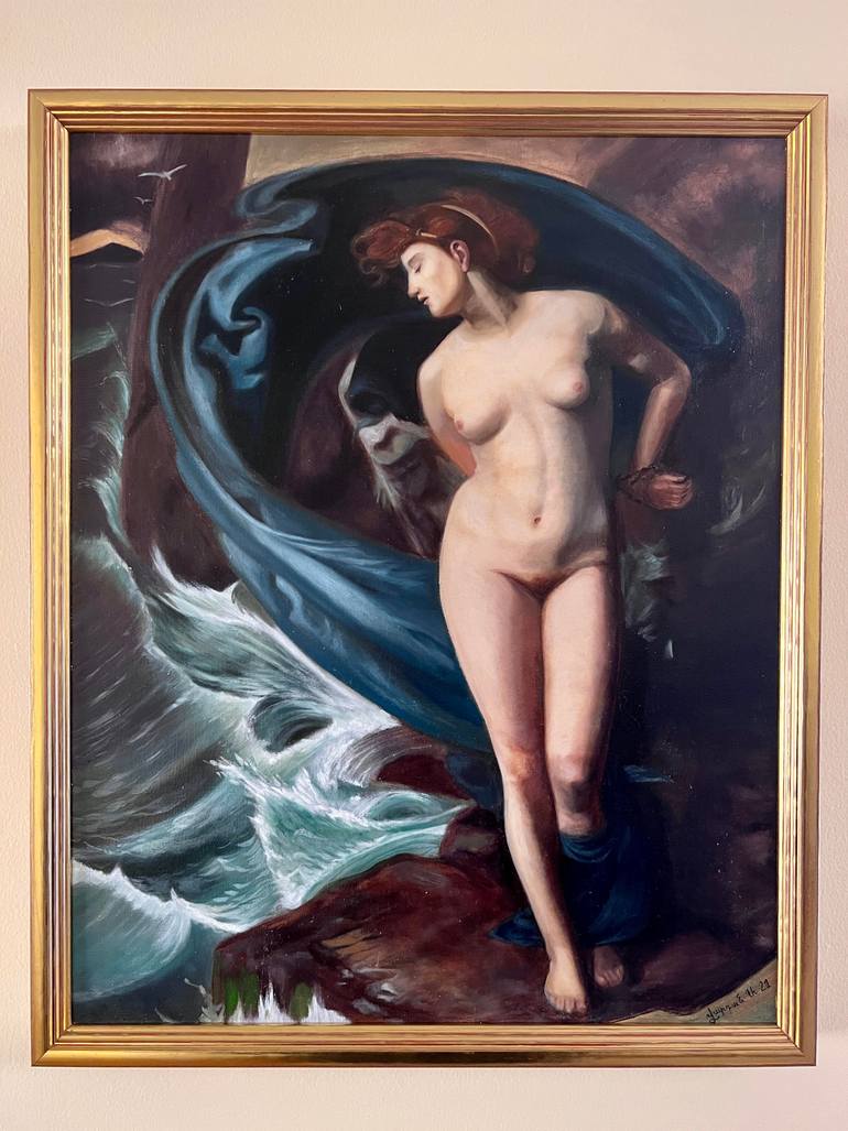 Original Figurative Nude Painting by Vardan Asatryan