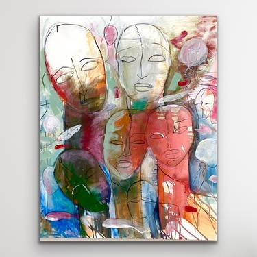 Original Figurative Abstract Paintings by Maria Lans