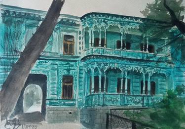 Print of Architecture Paintings by Salome Laitadze