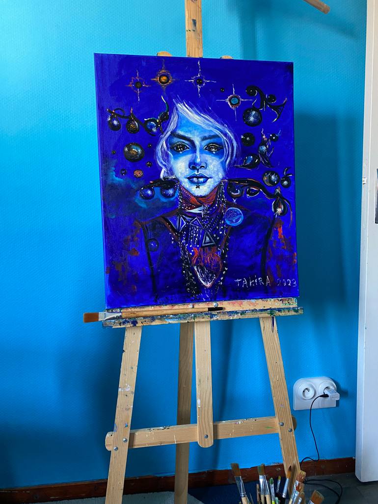 Original Abstract People Painting by Tahira Quliyeva