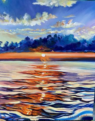 Original Fine Art Seascape Paintings by Tahira Quliyeva