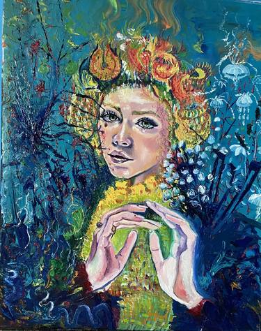 Original Abstract Expressionism Women Paintings by Tahira Quliyeva