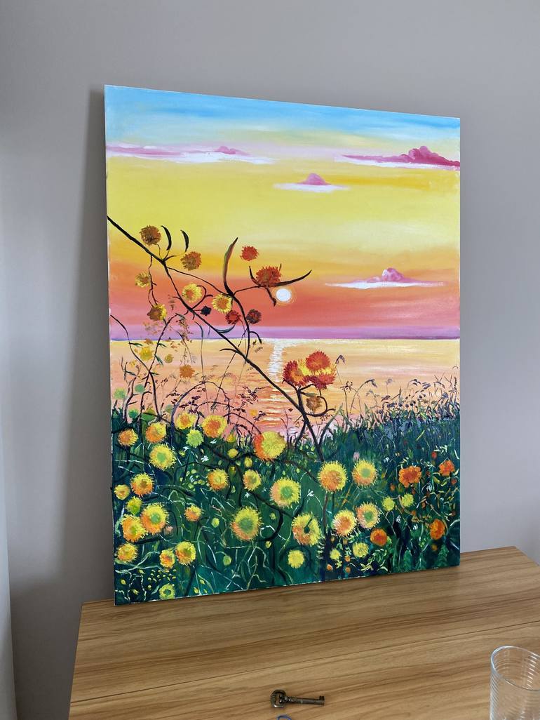 Original Floral Painting by Tahira Quliyeva