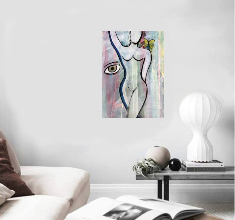 Original Abstract Women Painting by Sky Moni