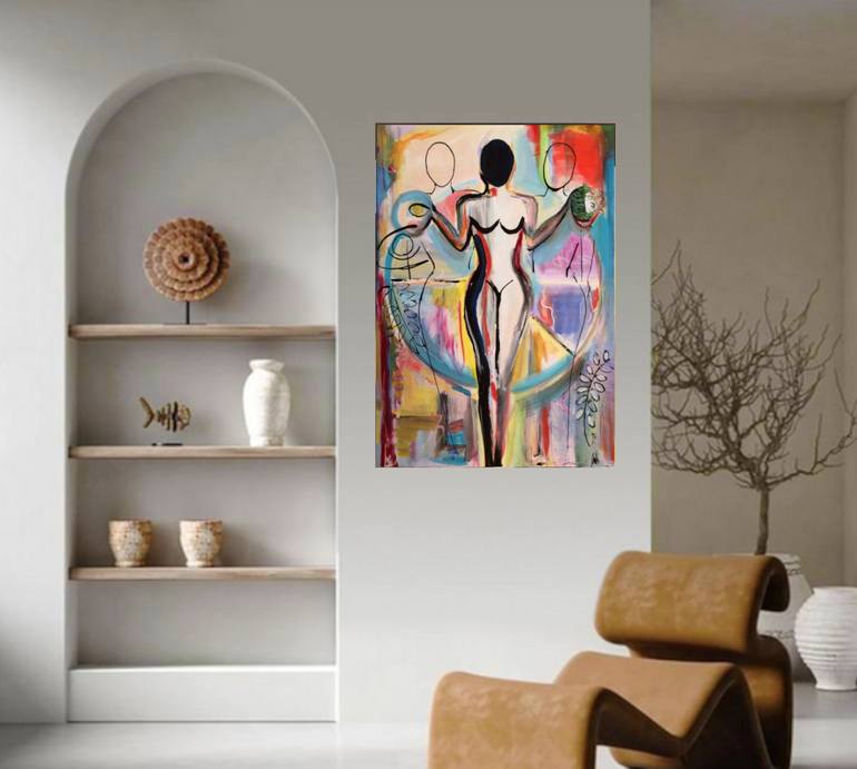 Original Abstract Painting by Sky Moni