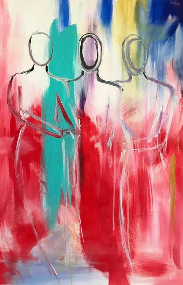 Original Figurative Abstract Paintings by Sky Moni