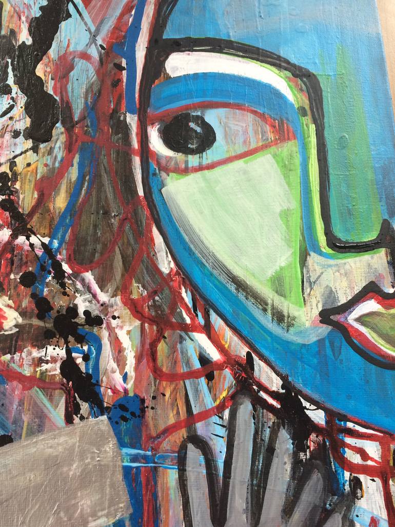 Original Expressionism Still Life Painting by Sky Moni