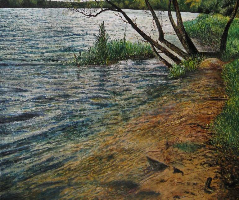 Original Photorealism Landscape Painting by Sergey Suslov